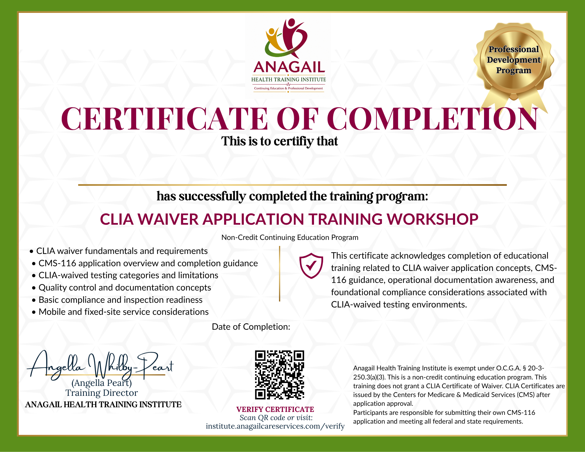 Showcase Your Certificate