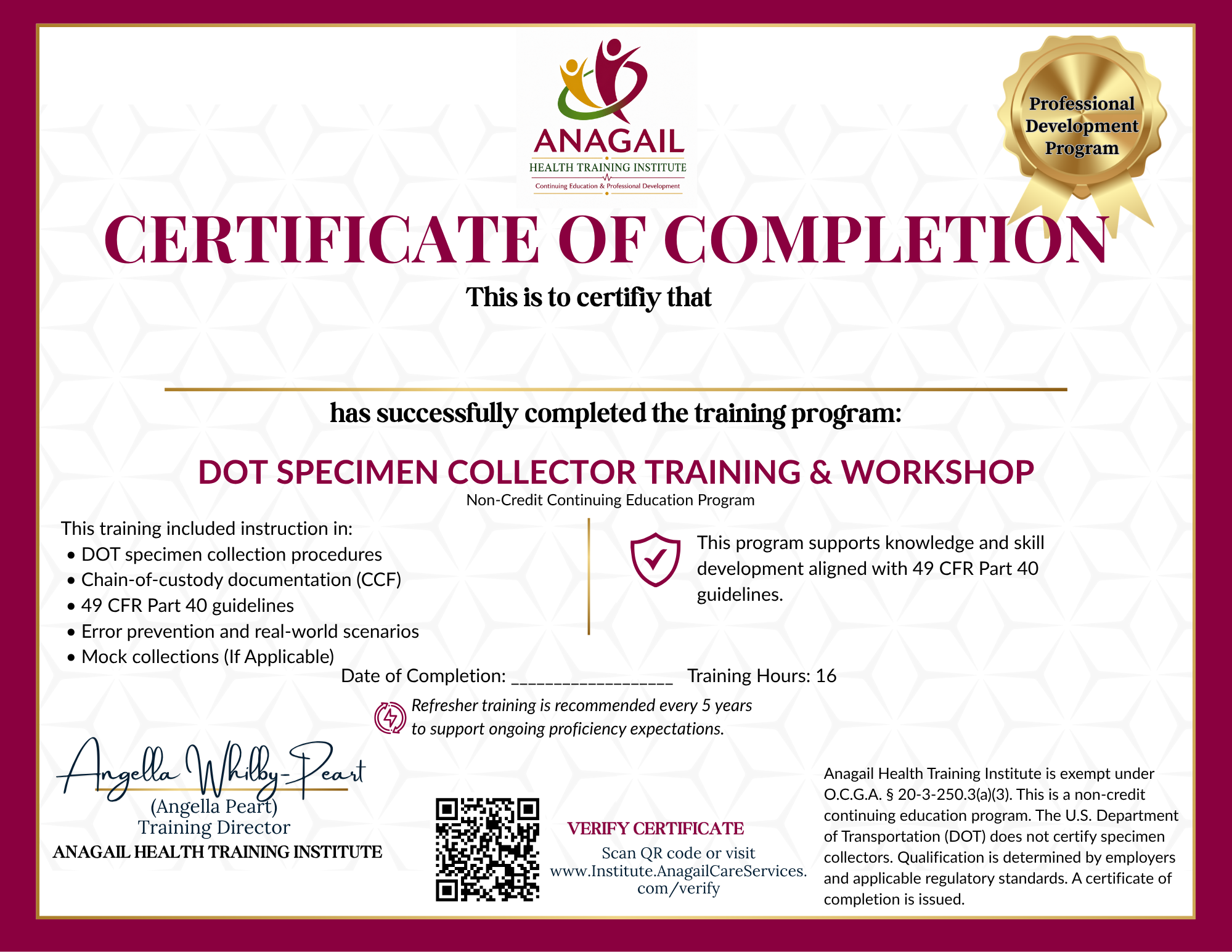 Showcase Your Certificate